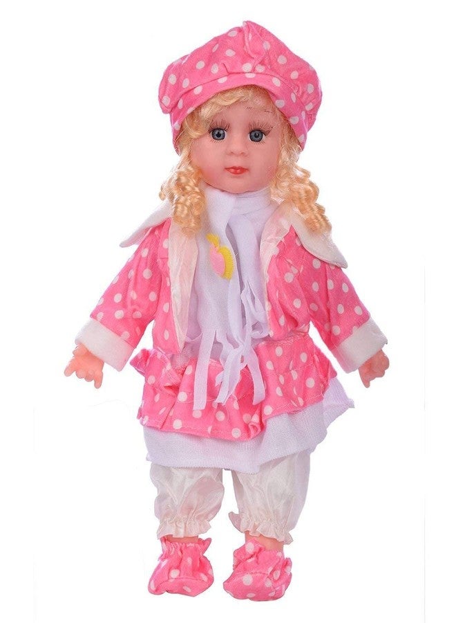 DHAVL Dhaval Singing Baby Girl Doll 40 cm - Big Size Interactive Talking & Musical Doll with Nursery Rhymes, Poems, Soft Plush Clothing, Lifelike Design - Cute Educational Toy Gift for Kids - Image 1